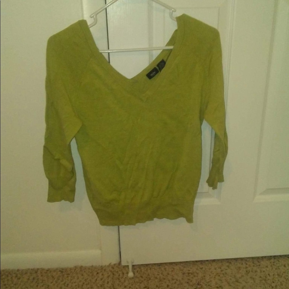 Lime green sweater